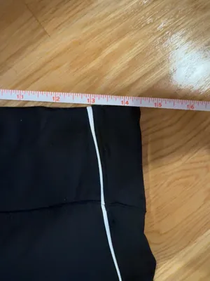 Fabletics Black High Rise Cropped Leggings White Contrast Piping S(Estimated) thumbnail 2