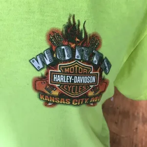Harley Davidson lemon Worth KC Moto T-shirt thumbnail 3