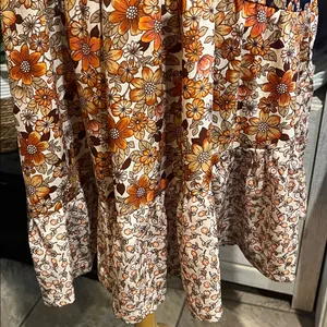 BiBi Floral mini dress, flutter sleeves, button thumbnail 6