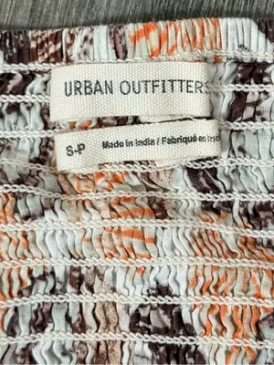 Urban Outfitters Seashell Micro Crop Top Cinched Size Small Beach Vacation thumbnail 5