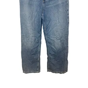 Free People We The Free Stride Straight n Wide Jeans Blue Walk Away Size 27 thumbnail 4
