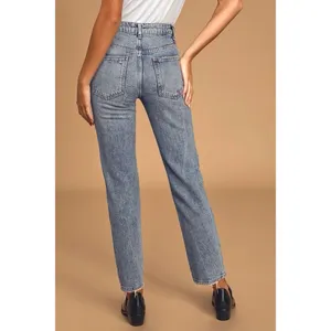 We‎ the Free People Dakota Straight Leg Jeans Size 29 Denim Distressed Cigarette thumbnail 14