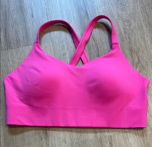 NWOT- ZYIA Hot Pink Sports Bra Size Large thumbnail 1