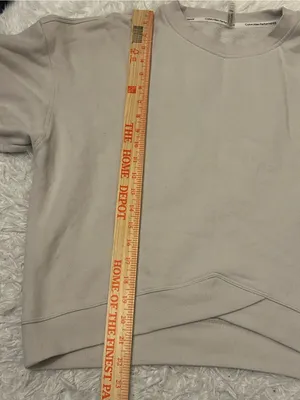 Calvin Klein Performance light tan crewneck long sleeve sweatshirt woman’s L thumbnail 7
