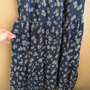 J for Justify Daisy Print Navy Blue Flowy Maxi Dress thumbnail 3