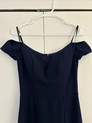 Navy Blue Windsor Prom Dress Long thumbnail 3