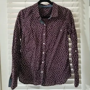 Tommy Hilfiger / M / Burgundy Polka Dot Button Up thumbnail 2