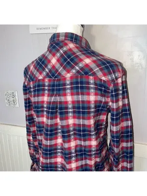 Vintage BDG urban outfitters Plaid Long Sleeve Button Down Shirt thumbnail 4