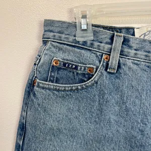 Express Blues‎ Vintage Jeans Women’s Size 5/6 Bootcut Y2K Raw Hem 100% Cotton thumbnail 5