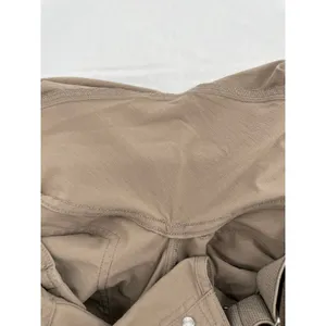 Duluth Trading Heirloom Gardening Overall Shorts Taupe Tan Homestead Work Size S thumbnail 7