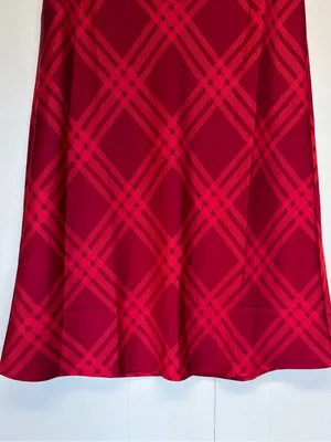 NWT J. CREW FACTORY Printed Bias Slip Skirt Autumn Crimson Candy Apple Medium thumbnail 5