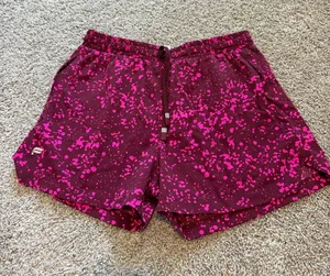 Fabletics Pink Splatter Athletic Shorts thumbnail 1