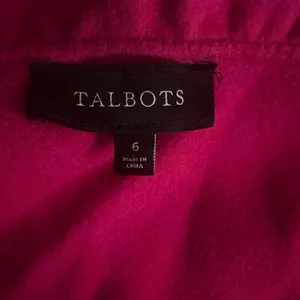 ✨TALBOTS RUFFLE-NECK DOUBLE-FACE SZ 6 HOT PINK JACKET✨ thumbnail 6