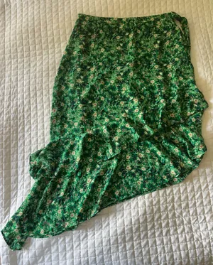 Floral Assymetrical Midi Skirt thumbnail 1