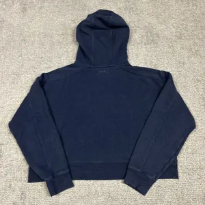 Nuuds Hoodie Womens Small Navy Blue Cropped Sweatshirt Lounge thumbnail 5