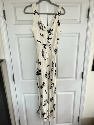 TJ Maxx Patterned Long Linen Dress thumbnail 4
