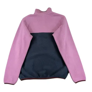 Patagonia Synchilla Lightweight Snap-T Pullover Pink Navy 25455 Womens Small thumbnail 2