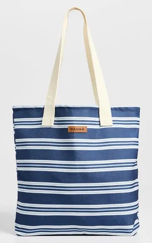 NIB Parke x Shopbop denim stripe tote bag limited edition sold out style thumbnail 1