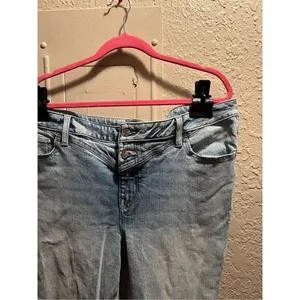 m Jeans By Maurices Light Colored Mid-Rise Kick Boot Ankle Jeans Woman’s Size 16 thumbnail 6