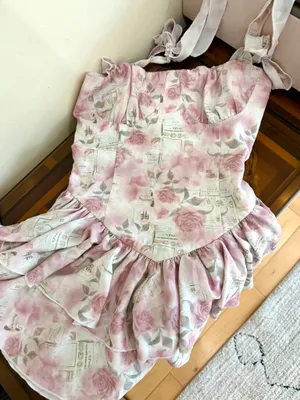 Y2k Pink Floral Ruffle Mini Dress 🌸 thumbnail 3