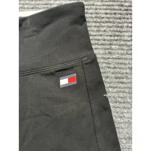 Tommy Hilfiger Sport Star Print Bike Shorts‎ High Rise 4 Way Stretch Black XS thumbnail 3