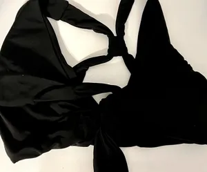 Blue Dancewear black tie bra top XS thumbnail 1