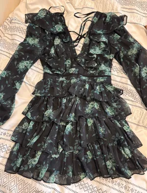 Altar'd State Long Sleeve Floral Dress XS thumbnail 1