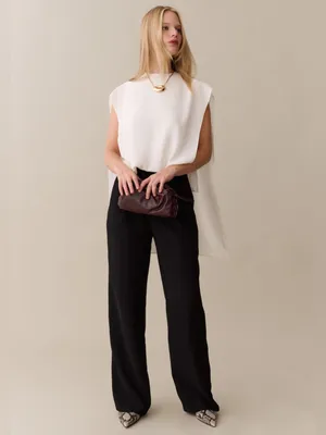 NWT Lianna Silk Top size 4 Few Moda CAARA The Sei white blouse thumbnail 3