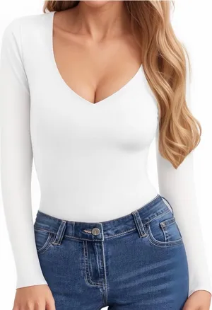 Basic Casual White V thumbnail 1