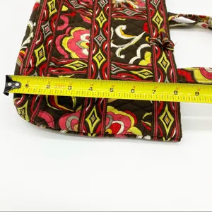Vera Bradley Puccini Retired Pattern Small Tote Toggle Close Brown Abstract‎ thumbnail 7