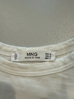 MNG Graphic Tee Womens Small "Taking Over" Travel Festival Casual Soft Sheer thumbnail 3