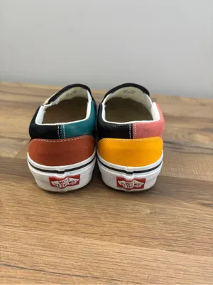 Vans Classic Slip On Patchwork Checkerboard Multicolor Sneakers Women’s thumbnail 4