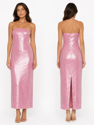 Hutch - Elena Strapless Sequin Column Maxi‎ Dress thumbnail 2