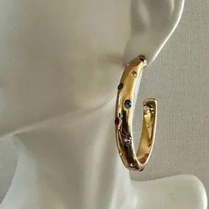 Alison Lou x J.Crew Crystal Hoop Earrings thumbnail 2