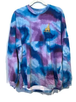 Walt Disney World 50th Anniversary Spirit Jersey Tie-Dye Mickey & Minnie Large thumbnail 2