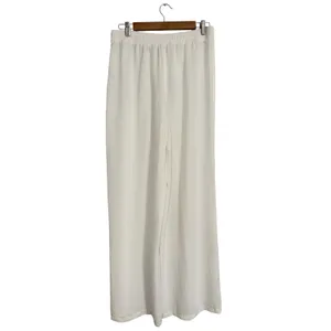 Zara White Wide Leg Wrap Split Front Tie Waist Pants 0264/159 XL‎ NEW thumbnail 4