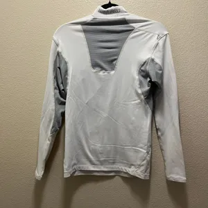 Nike Pro Combat White Mock Neck Long Sleeve Athletic Long Sleeve T-Shirt Size M thumbnail 7