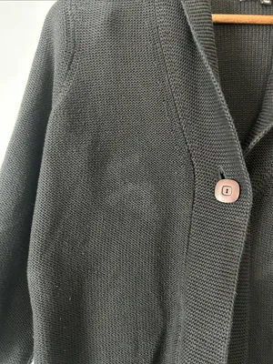 Jones New York Black Shawl-Collar Single Button Cardigan thumbnail 3