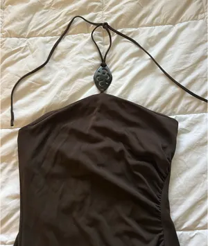 BCBGMAXAZRIA Brown Midi Dress thumbnail 2
