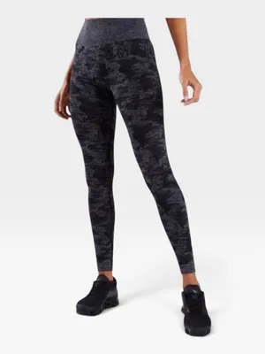 Gymshark Adapt Camo Seamless High-Waist Leggings Black & Charcoal Gray S/M thumbnail 2