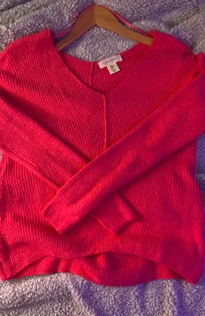 Jessica Simpson Hot pink sweater thumbnail 1