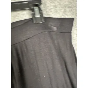 New Daisy Fuentes Maxi Skirt Black XL Womens Pull On Elastic Waist Stretch‎ Thin thumbnail 7