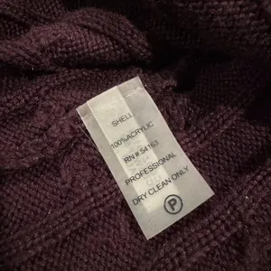 Calvin Klein Sweater Dress Cable Knit Burgundy Zip Up Dark Academia Old Money S thumbnail 4