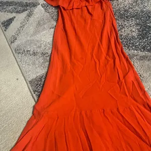 Veronica Beard Oleta Off‎ Shoulder Orange Midi Dress Size 4 Flamenco thumbnail 12