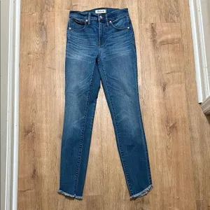 MADEWELL | Women's‎ 10" Chewed Tulip-Hem High-Rise Skinny Jeans, Size 24 thumbnail 5
