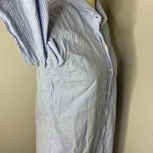 Barbour Seaglow Stripe‎ Cotton & Linen Shirtdress Sz 6 thumbnail 5