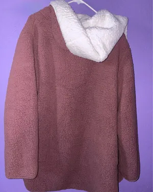 Victoria'S Secret Pink Reversible Sherpa Cardigan M/L Cocoa Powder thumbnail 2