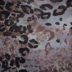 Almost Famous L Pink Tan Black Leopard Top thumbnail 3