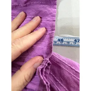 Haute Hippie Style Maxi Dress Womens S Purple Tiered Boho Cottagecore Bow Back‎ thumbnail 8