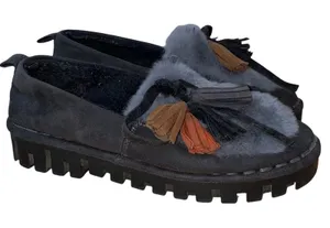 Shang Faux Fur Tassel Platform Loafers‎ Women's 7.5 thumbnail 1
